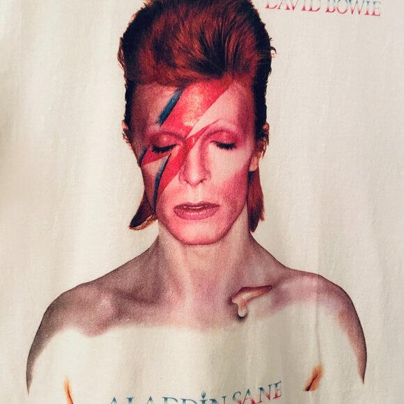 DAVID BOWIE Aladdin Sane T-Shirt Unisex Small Cotton - Picture 2 of 4